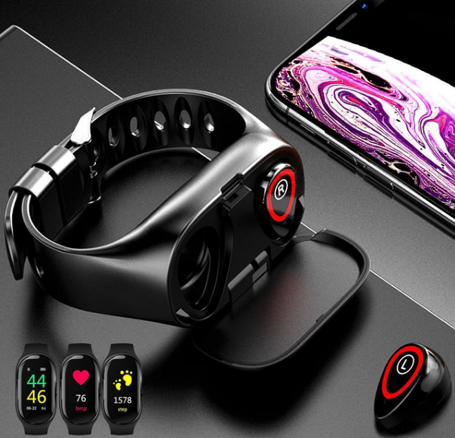 Mi band and bluetooth headphones sale